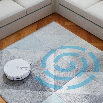 Niceboy ION Charles i4 - Smart robotic vacuum cleaner 2in1 4400 mAh Wi-Fi white + remote control