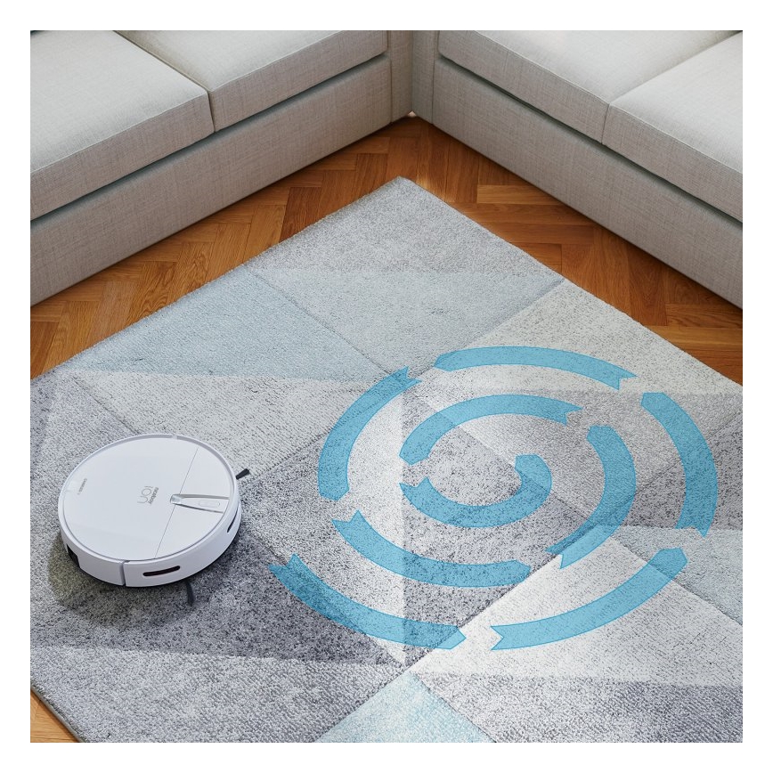 Niceboy ION Charles i4 - Smart robotic vacuum cleaner 2in1 4400 mAh Wi-Fi white + remote control