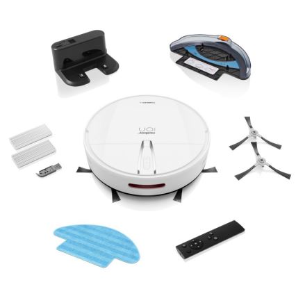 Niceboy ION Charles i4 - Smart robotic vacuum cleaner 2in1 4400 mAh Wi-Fi white + remote control