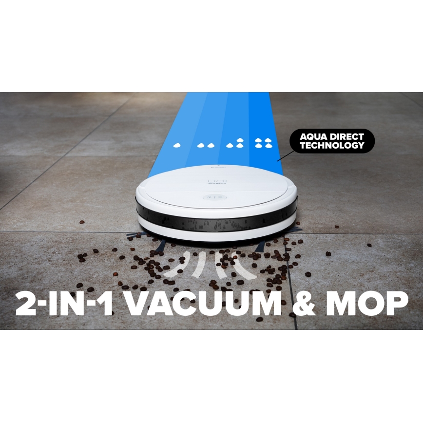 Niceboy ION Charles i6 - Smart robotic vacuum cleaner 2in1 2600 mAh Wi-Fi white