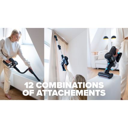 Niceboy ION Hurricane H7 - Flexible cordless stick vacuum cleaner 2in1 200W/2200 mAh black