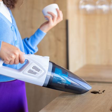 Niceboy ION Hurricane R1 - Rechargeable handheld vacuum cleaner 50W/2200 mAh white/blue
