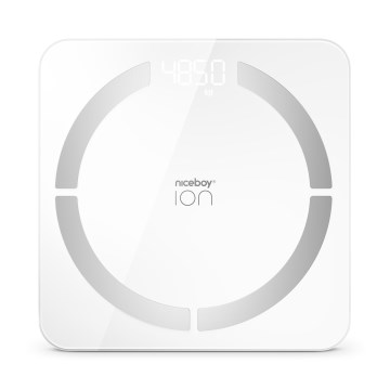 Niceboy ION SmartScale - Smart digital personal scale 3xAAA white