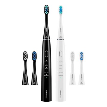Niceboy ION Sonic Duo Pack - SET 2x Sonic toothbrush IPX7 black + white