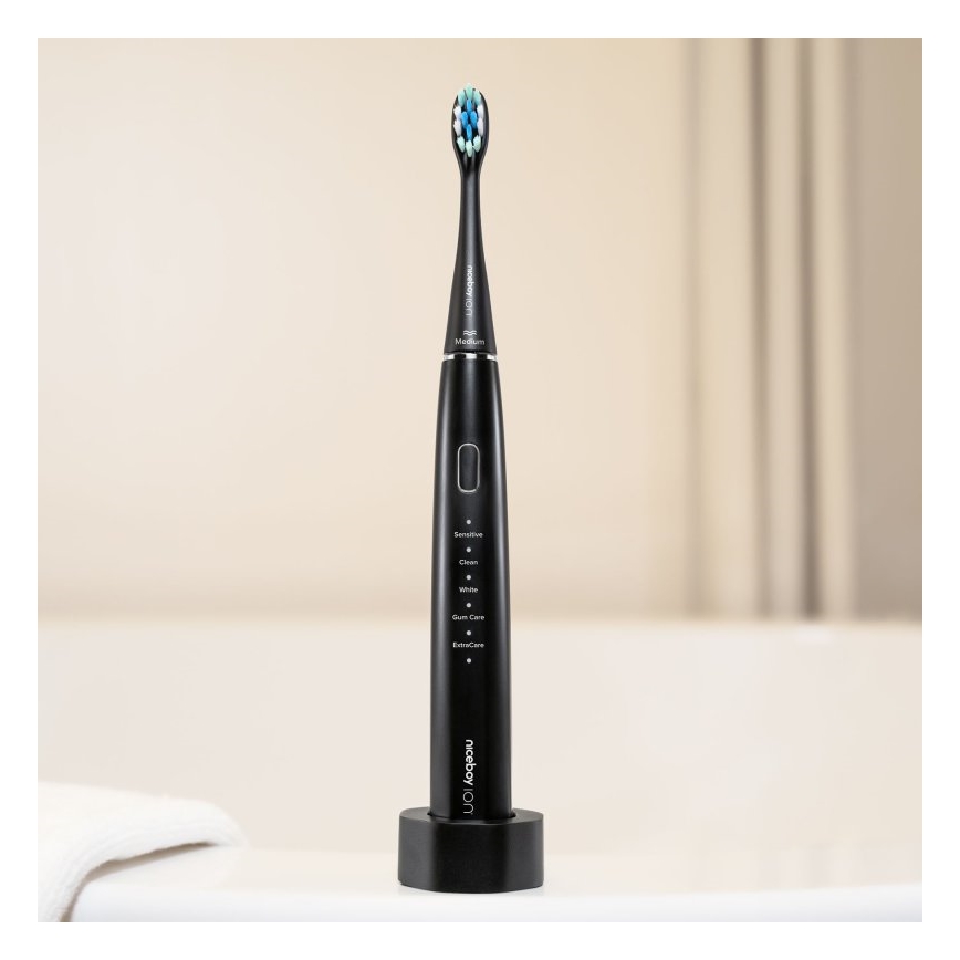 Niceboy ION Sonic Duo Pack - SET 2x Sonic toothbrush IPX7 black + white