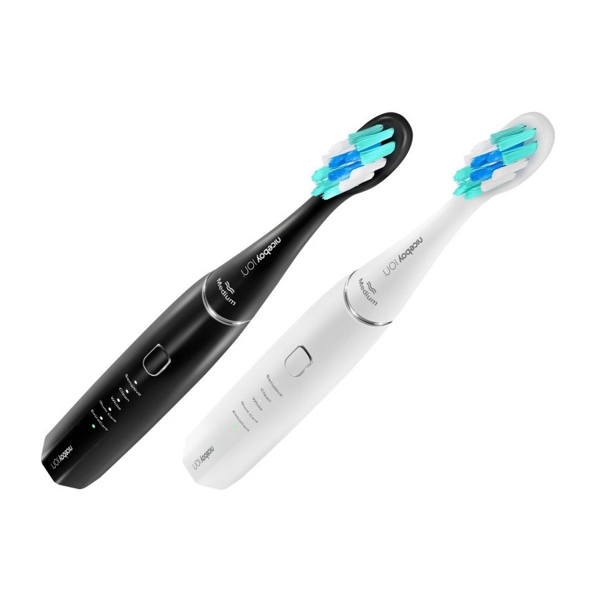 Niceboy ION Sonic Duo Pack - SET 2x Sonic toothbrush IPX7 black + white