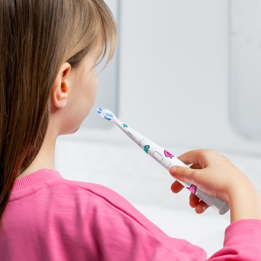 Niceboy ION Sonic Kids - Children's sonic toothbrush IPX7 white