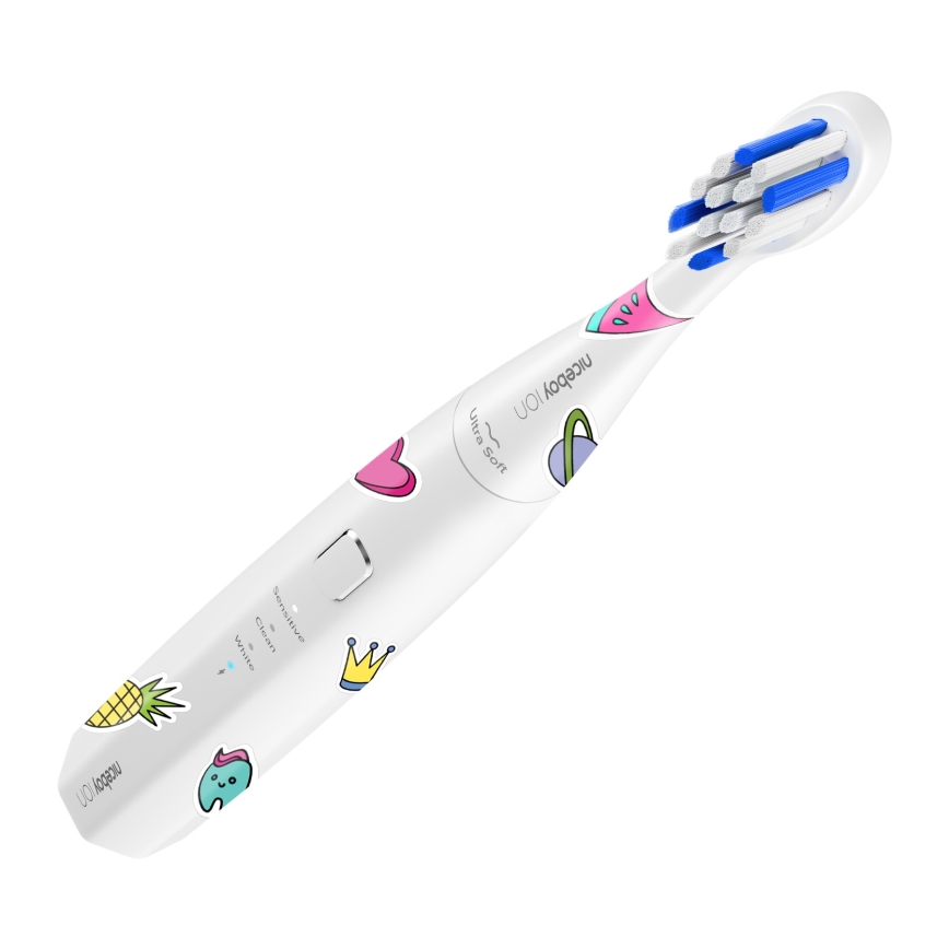 Niceboy ION Sonic Kids - Children's sonic toothbrush IPX7 white