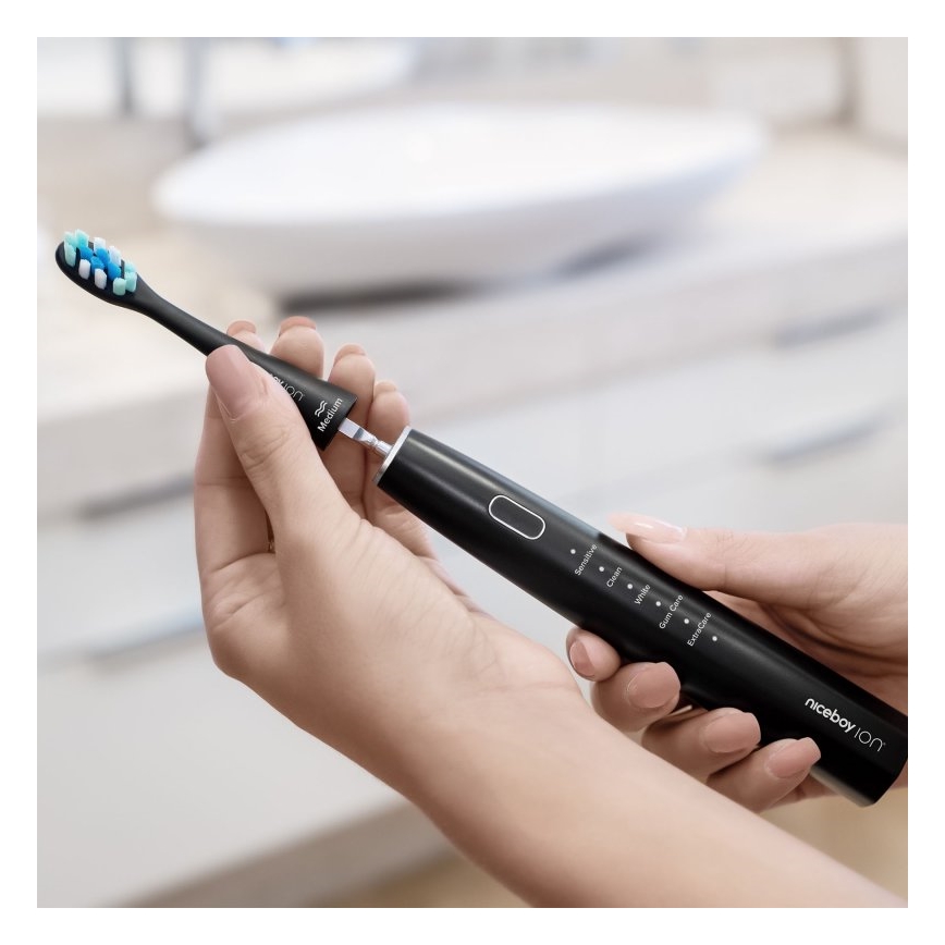 Niceboy ION Sonic - Sonic toothbrush 800 mAh IPX7 black