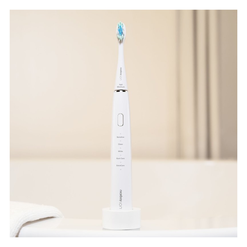 Niceboy ION Sonic - Sonic toothbrush 800 mAh IPX7 white