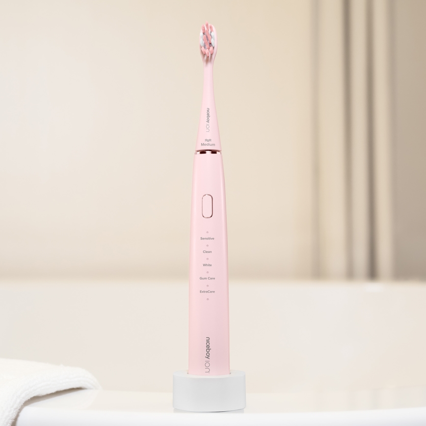 Niceboy ION Sonic - Sonic toothbrush IPX7 pink