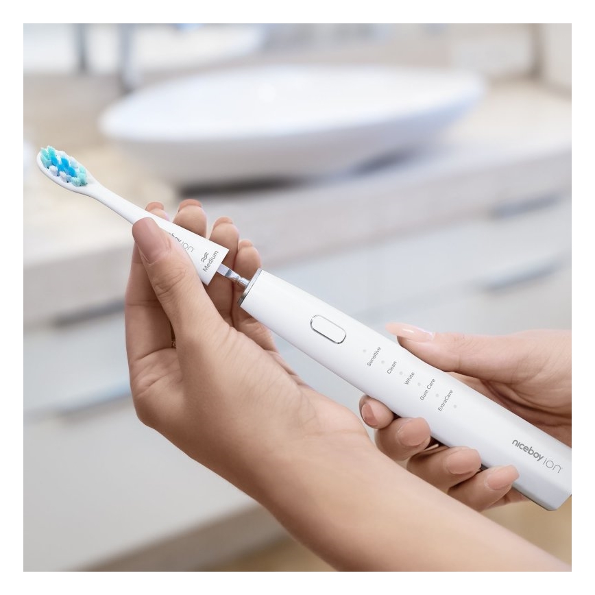 Niceboy ION Sonic - Sonic toothbrush IPX7 white