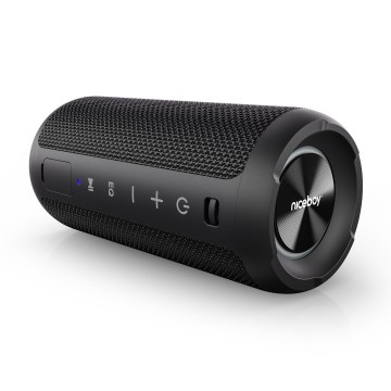 Niceboy Orion - LED Wireless speaker with a microphone 24W/2200 mAh IPX7 black