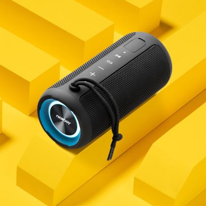 Niceboy Orion - LED Wireless speaker with a microphone 24W/2200 mAh IPX7 black