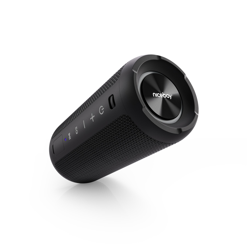 Niceboy Orion - LED Wireless speaker with a microphone 24W/2200 mAh IPX7 black