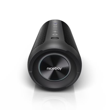 Niceboy Orion - LED Wireless speaker with a microphone 24W/2200 mAh IPX7 black