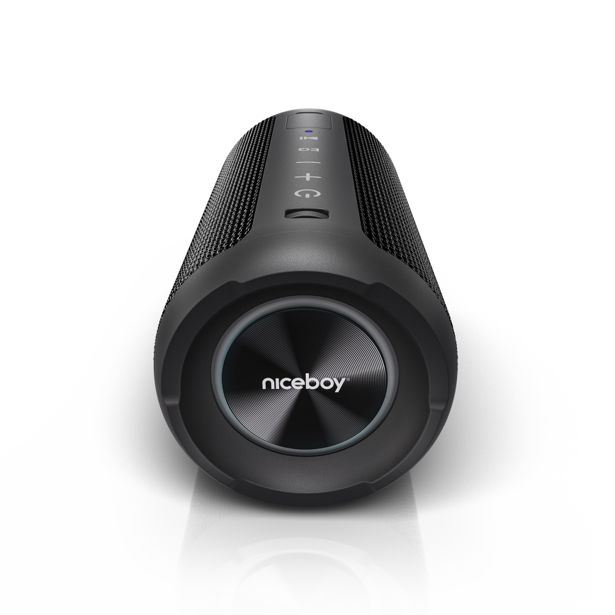 Niceboy Orion - LED Wireless speaker with a microphone 24W/2200 mAh IPX7 black