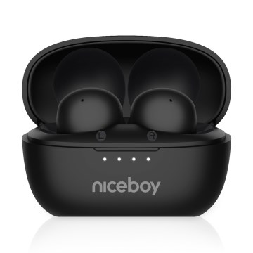 Niceboy Podsie 4 POP - Wireless earphones 400 mAh + 2x 40 mAh IPX4 black