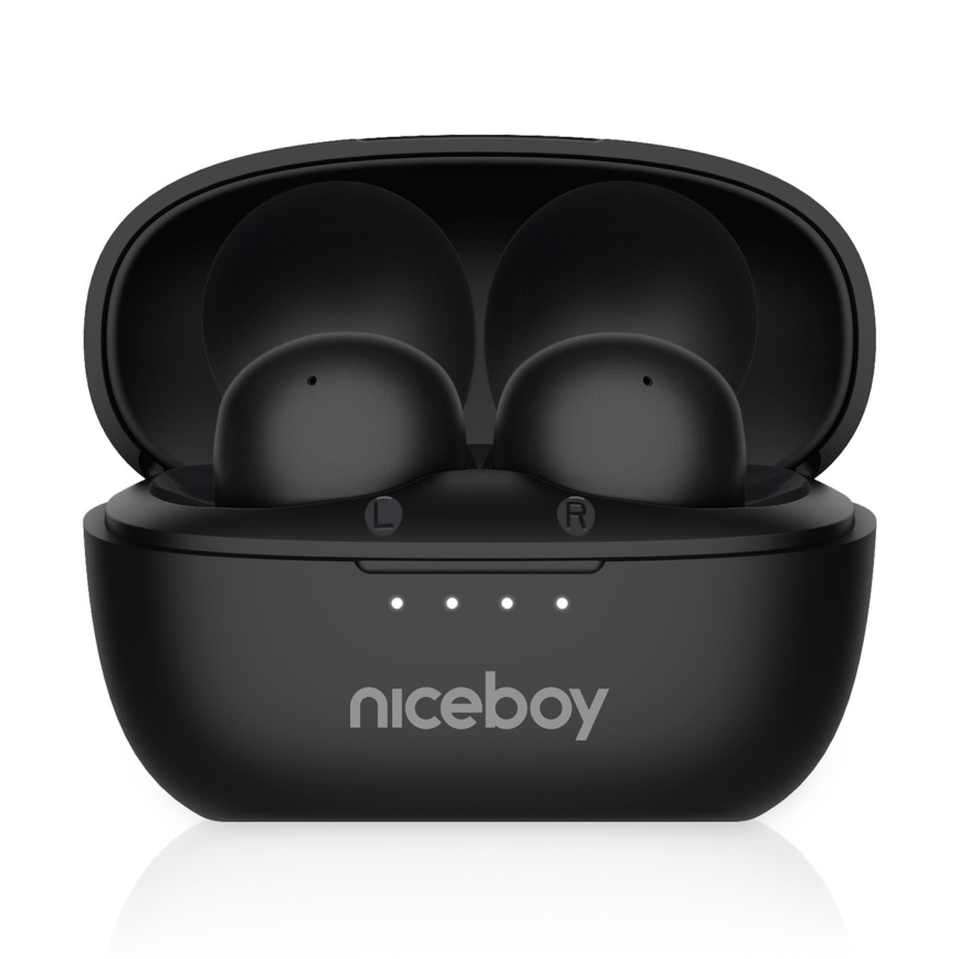 Niceboy Podsie 4 POP - Wireless earphones 400 mAh + 2x 40 mAh IPX4 black