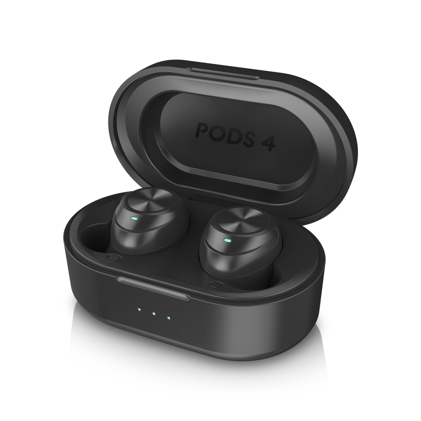 Niceboy Recessed 4 - Wireless earphones 500 mAh + 2x 70 mAh IPX5 black