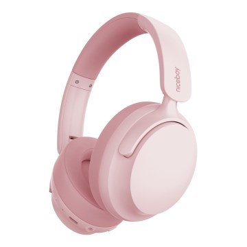 Niceboy Stellar - Wireless headphones with microphone and Active Noise Cancellation (ANC), 400 mAh, IPX4, Pink