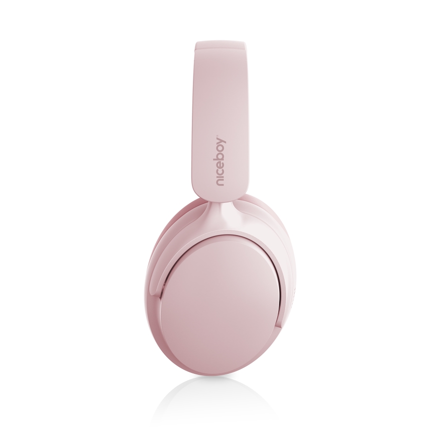 Niceboy Stellar - Wireless headphones with microphone and Active Noise Cancellation (ANC), 400 mAh, IPX4, Pink