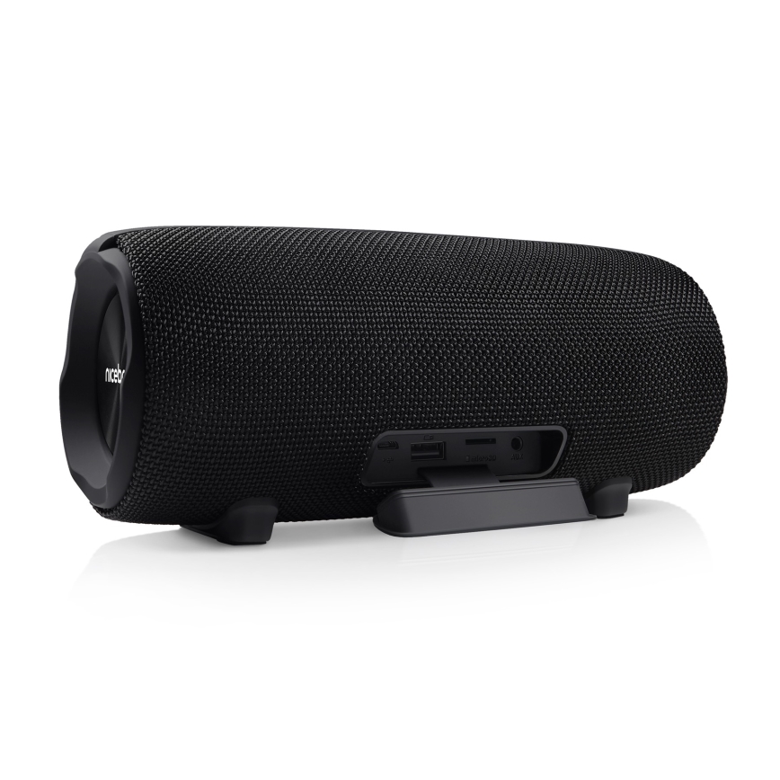 Niceboy Titan 4 - LED Wireless speaker with a microphone and power bank function 50W/4000 mAh IPX7 black
