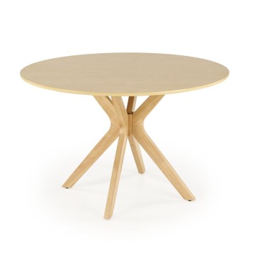 NICOLAS dining table, 120 cm diameter, brown
