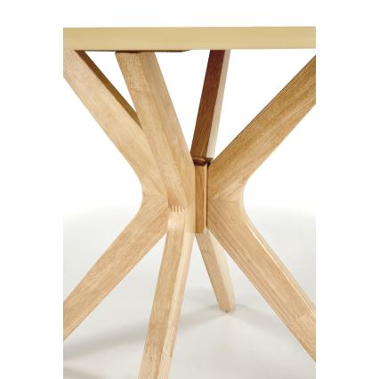 NICOLAS dining table, 120 cm diameter, brown