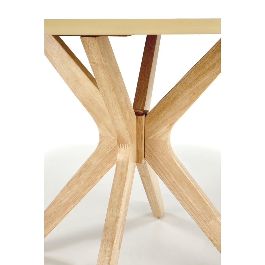 NICOLAS dining table, 120 cm diameter, brown