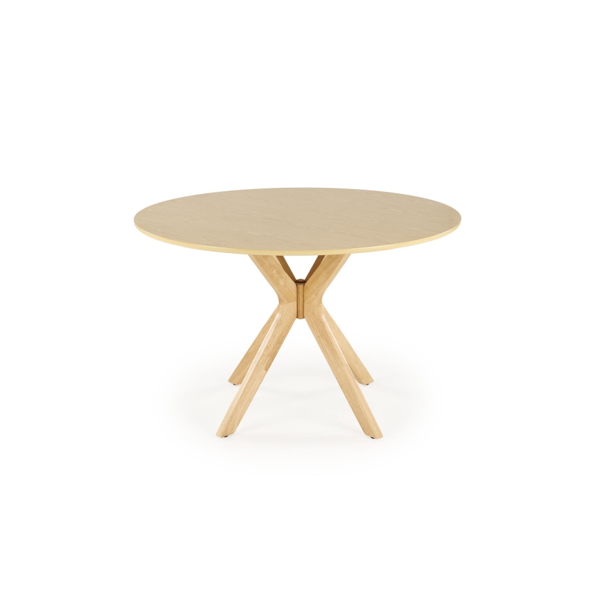NICOLAS dining table, 120 cm diameter, brown