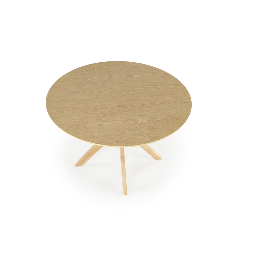 NICOLAS dining table, 120 cm diameter, brown