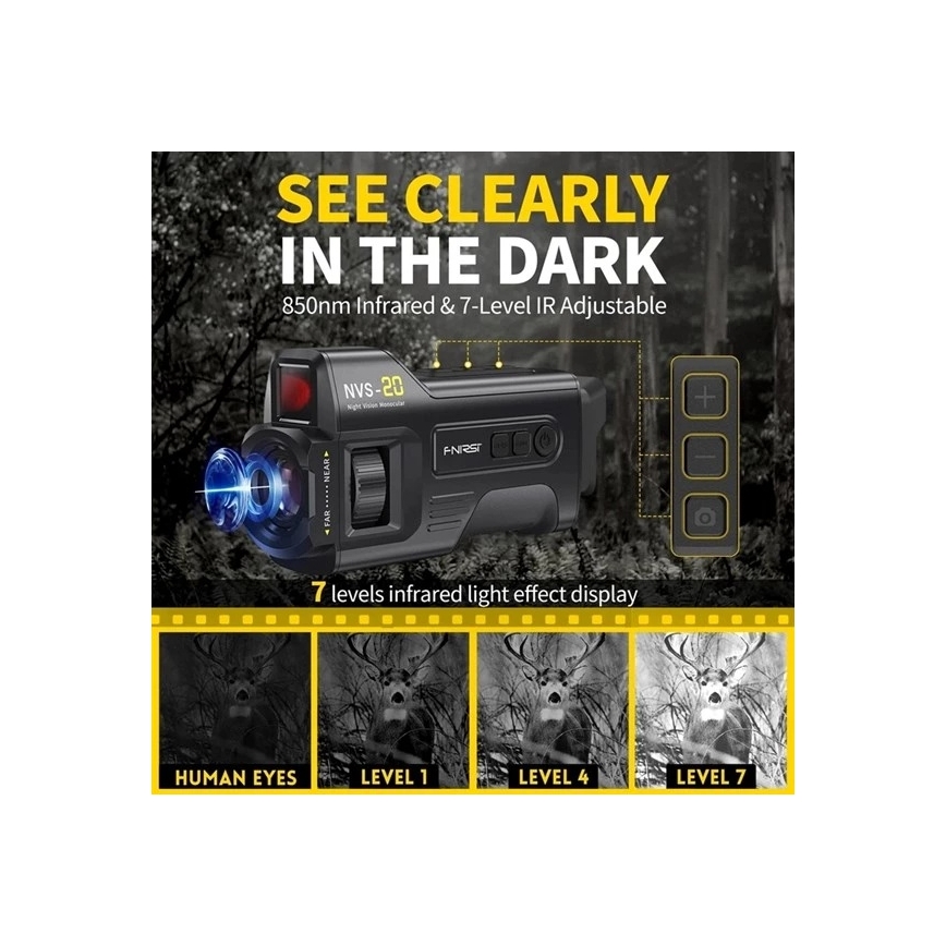 Night Vision Monocular 6x25 2000 mAh
