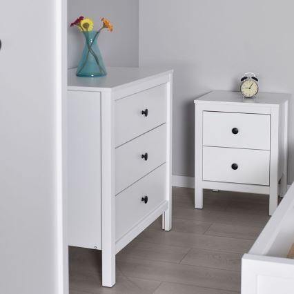Nightstand 61x46 cm white