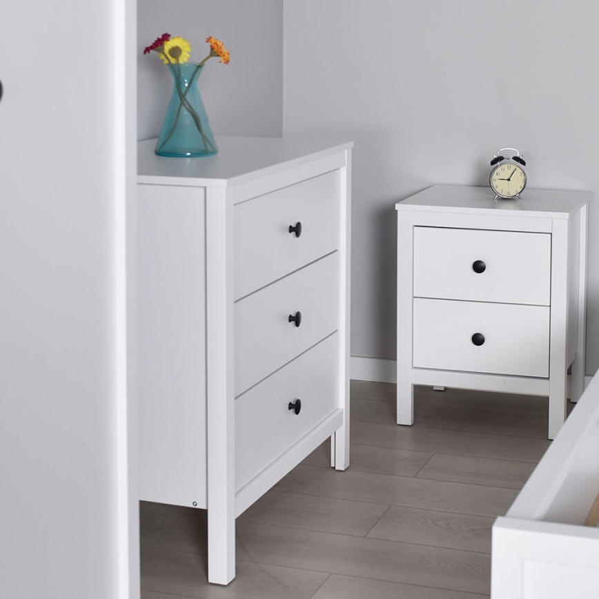 Nightstand 61x46 cm white