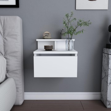 Nightstand ALICE 39,8x35 cm white