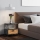 Nightstand ALTUNIZADE 50x45 cm black/brown