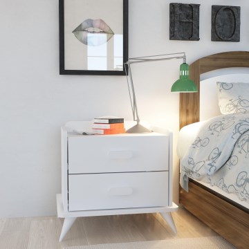 Nightstand ANDAZ 58,6x60 cm white