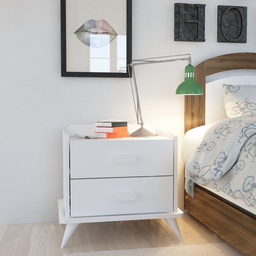 Nightstand ANDAZ 58,6x60 cm white