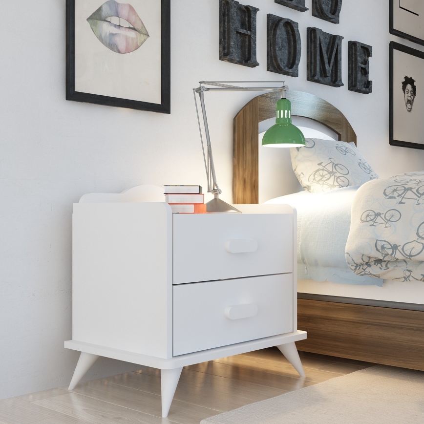 Nightstand ANDAZ 58,6x60 cm white