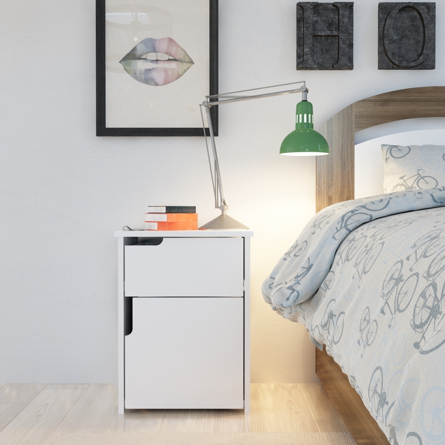 Nightstand ASRA 60x45 cm white