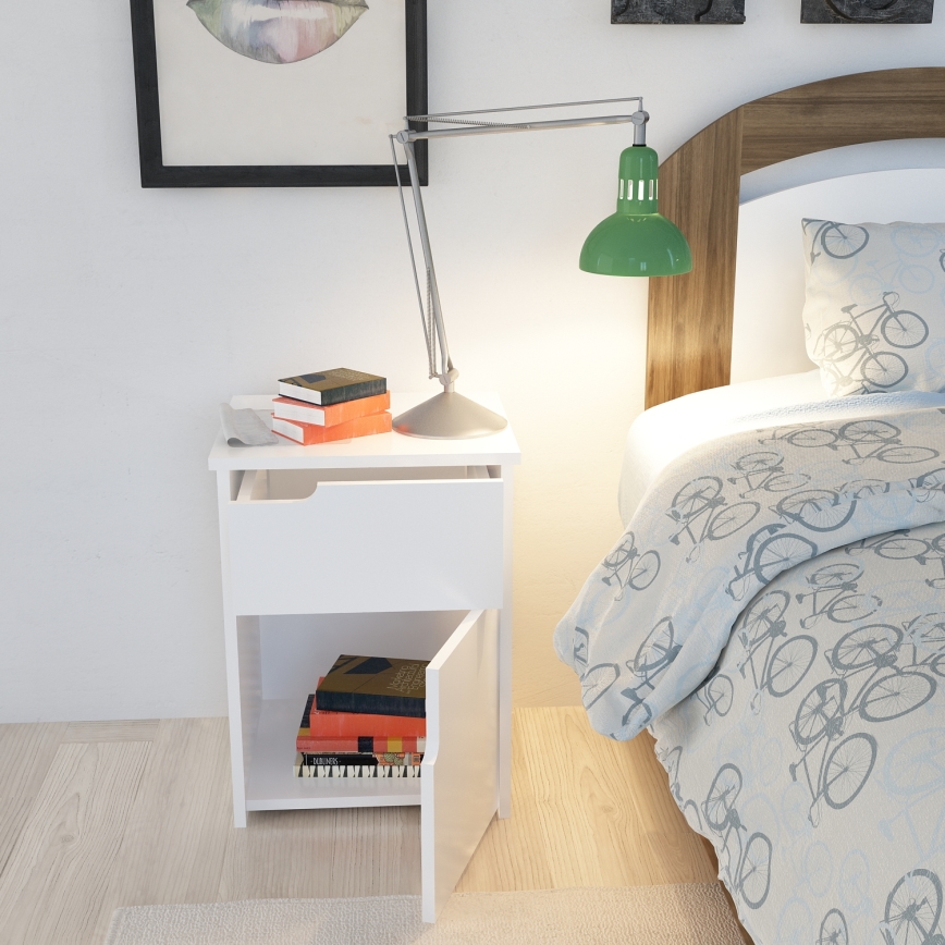 Nightstand ASRA 60x45 cm white