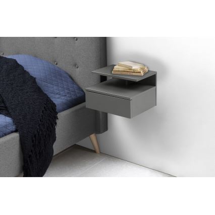 Nightstand AVA grey