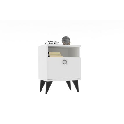Nightstand BARLO 50x40 cm white