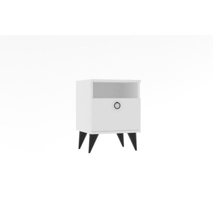 Nightstand BARLO 50x40 cm white