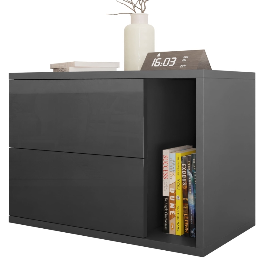Nightstand BECE 40x57 cm anthracite