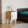 Nightstand BELLINI 55x35 cm white/brown