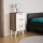 Nightstand BELLINI 80x40 cm brown/white