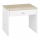 Nightstand BUBO 58x69 cm white/light beech