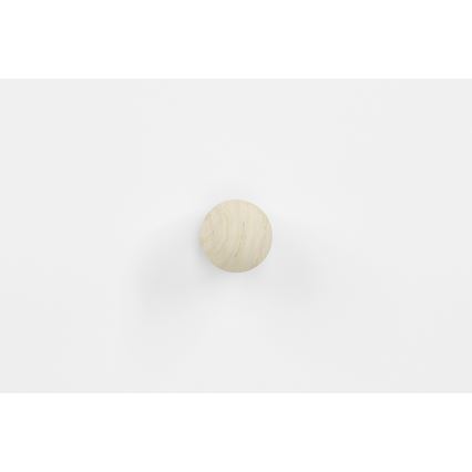 Nightstand BUBO 58x69 cm white/light beech